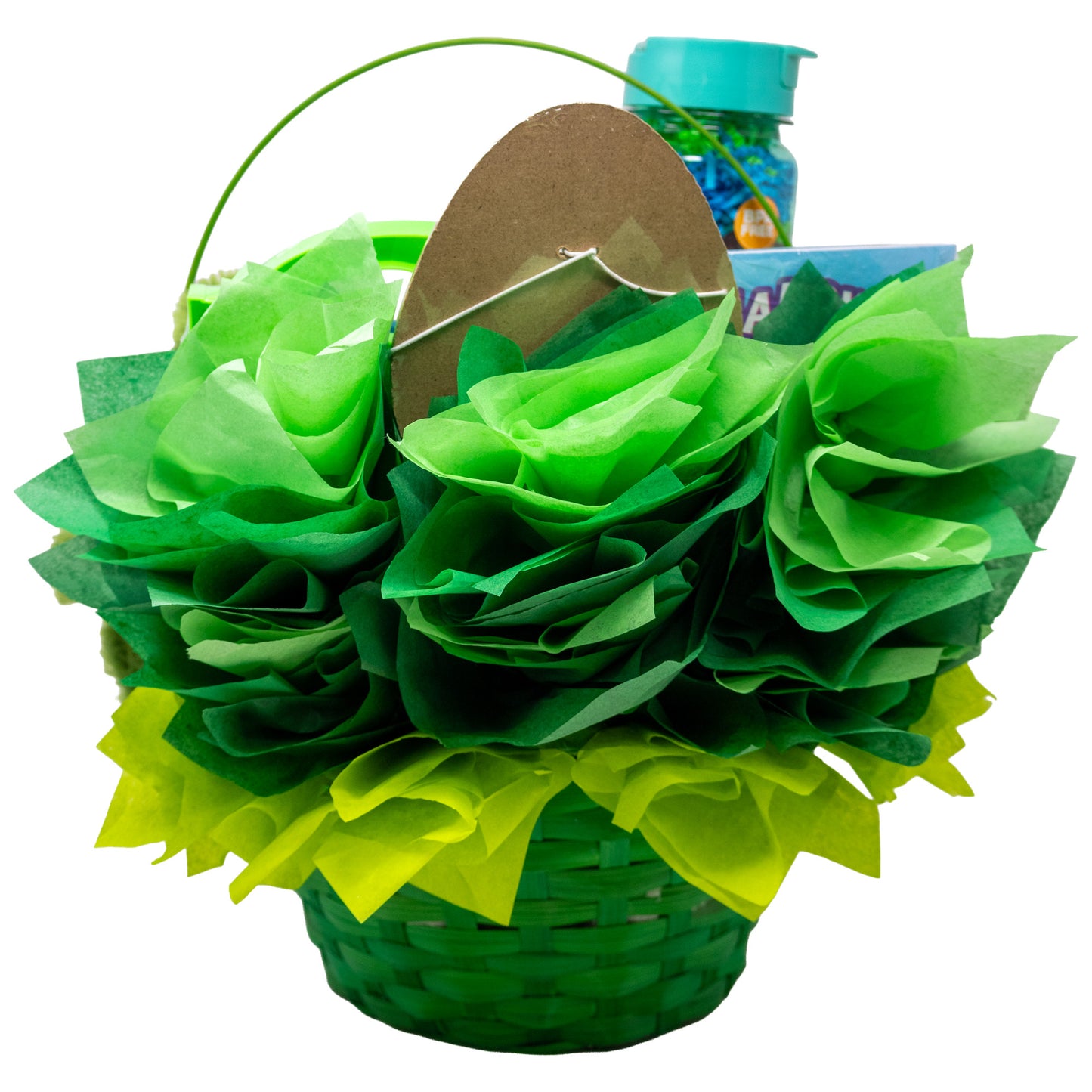 Green Frog Prefilled Easter Basket
