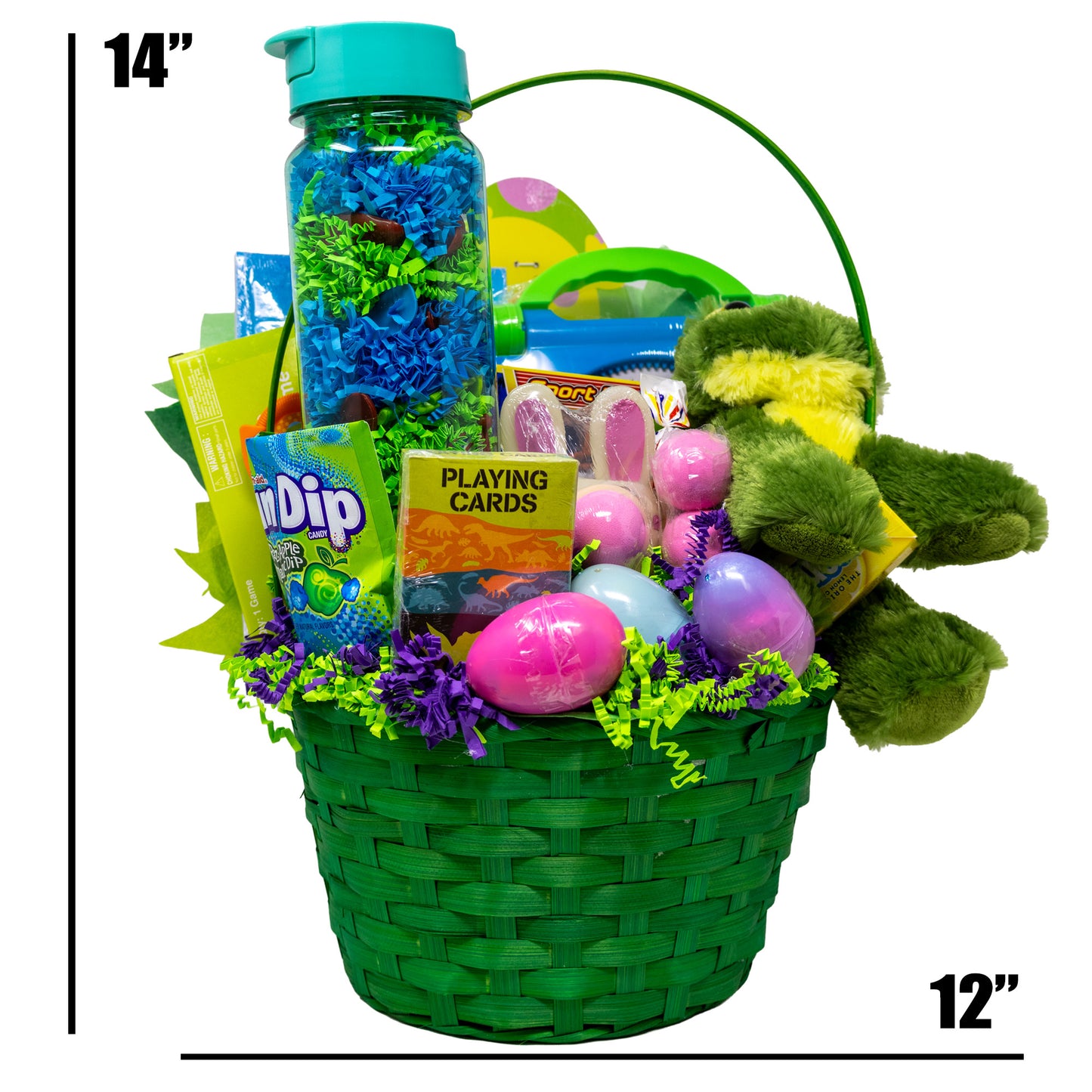Green Frog Prefilled Easter Basket