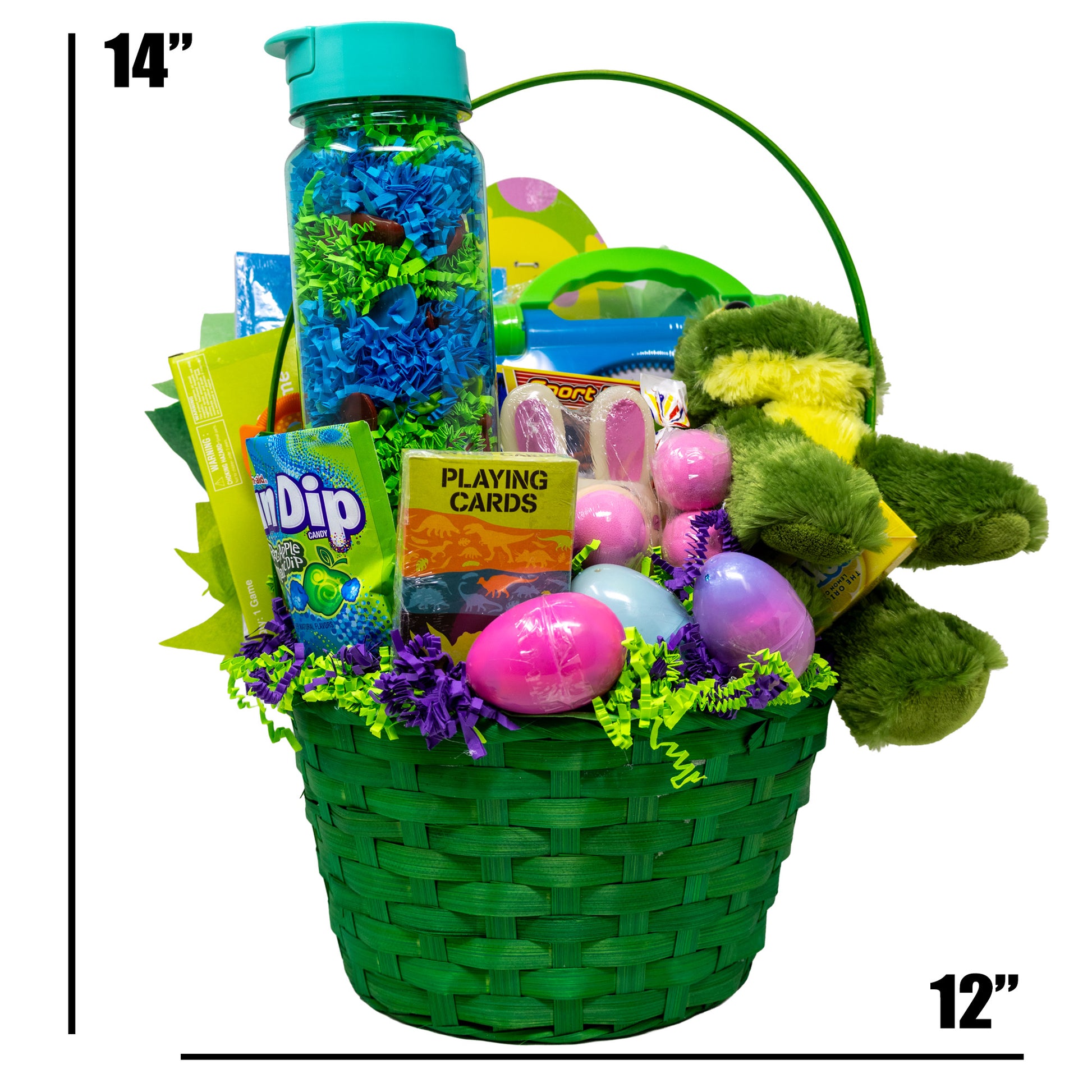 Green Frog Prefilled Easter Basket