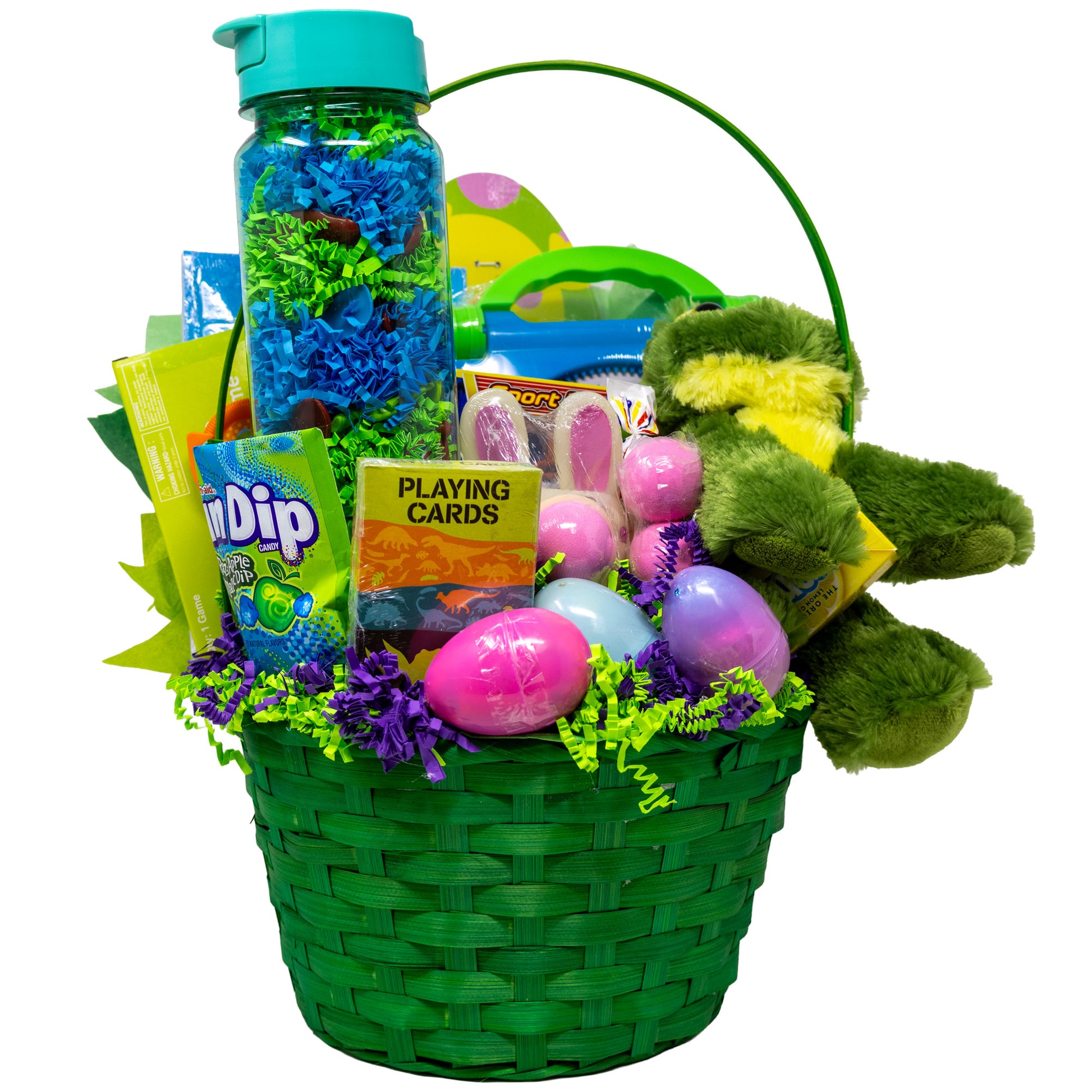 Green Frog Prefilled Easter Basket