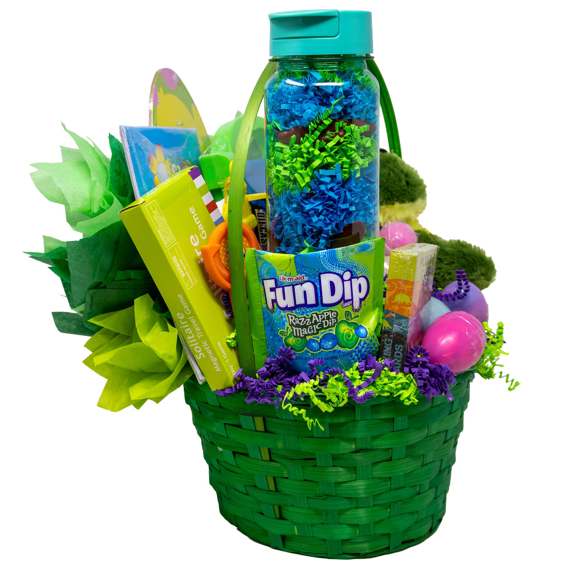 Green Frog Prefilled Easter Basket