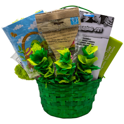 Green Frog Prefilled Easter Basket