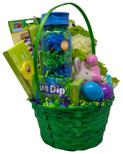 Green Frog Prefilled Easter Basket