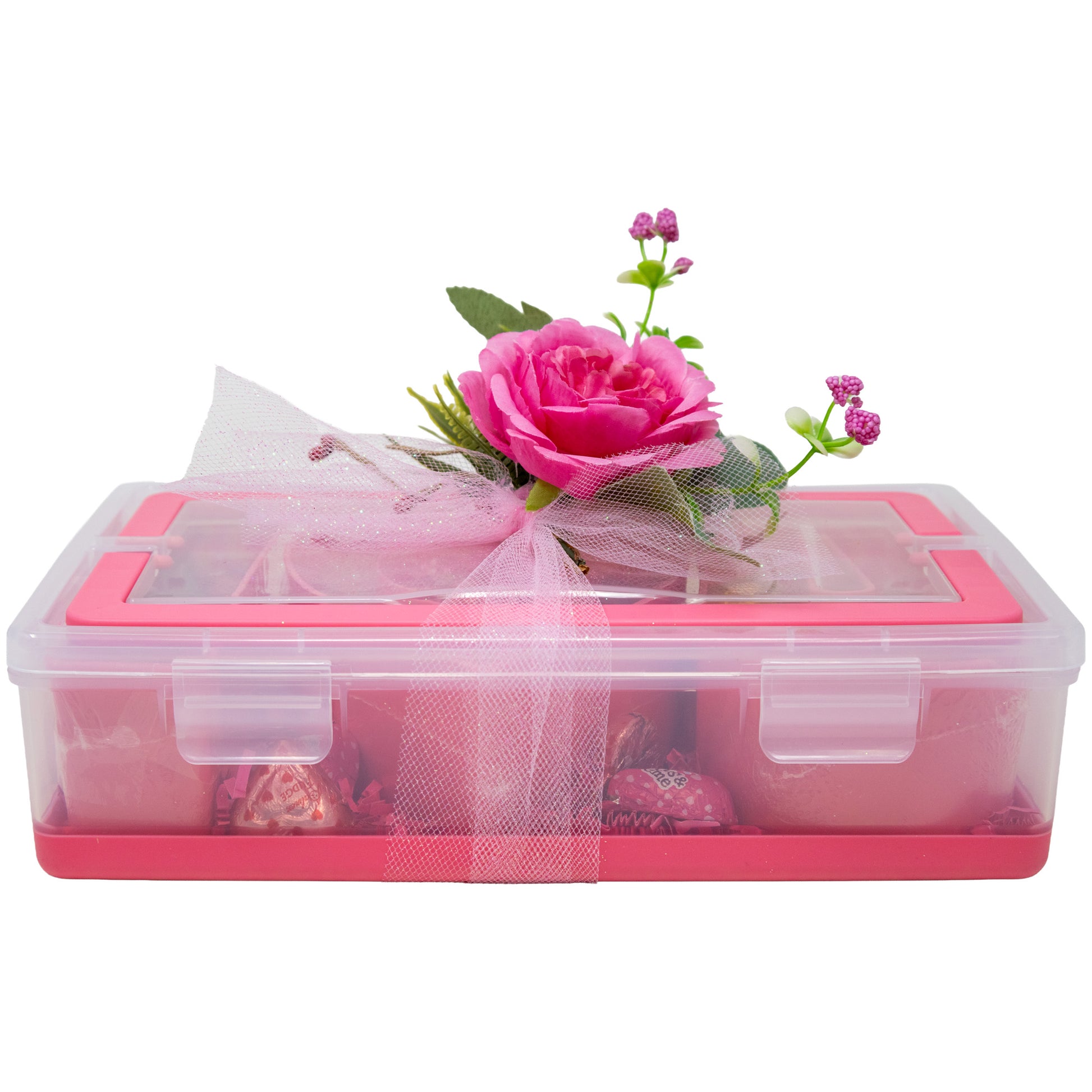 I Love You Valentine's Snackle Box with Chocolate and Sweet and Sour Treats