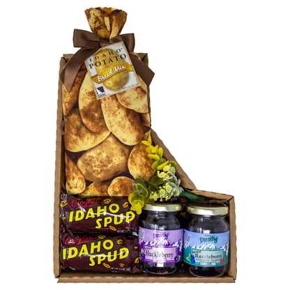 Idaho Made Potato Bread, Jams, Idaho Spuds in Idaho Box