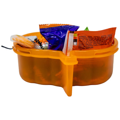 Jack-O-Lantern Halloween Snackle Box with Candy & Game