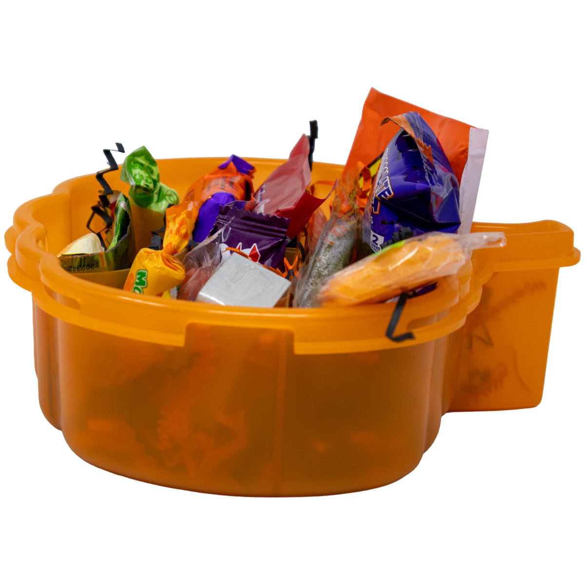 Jack-O-Lantern Halloween Snackle Box with Candy & Game