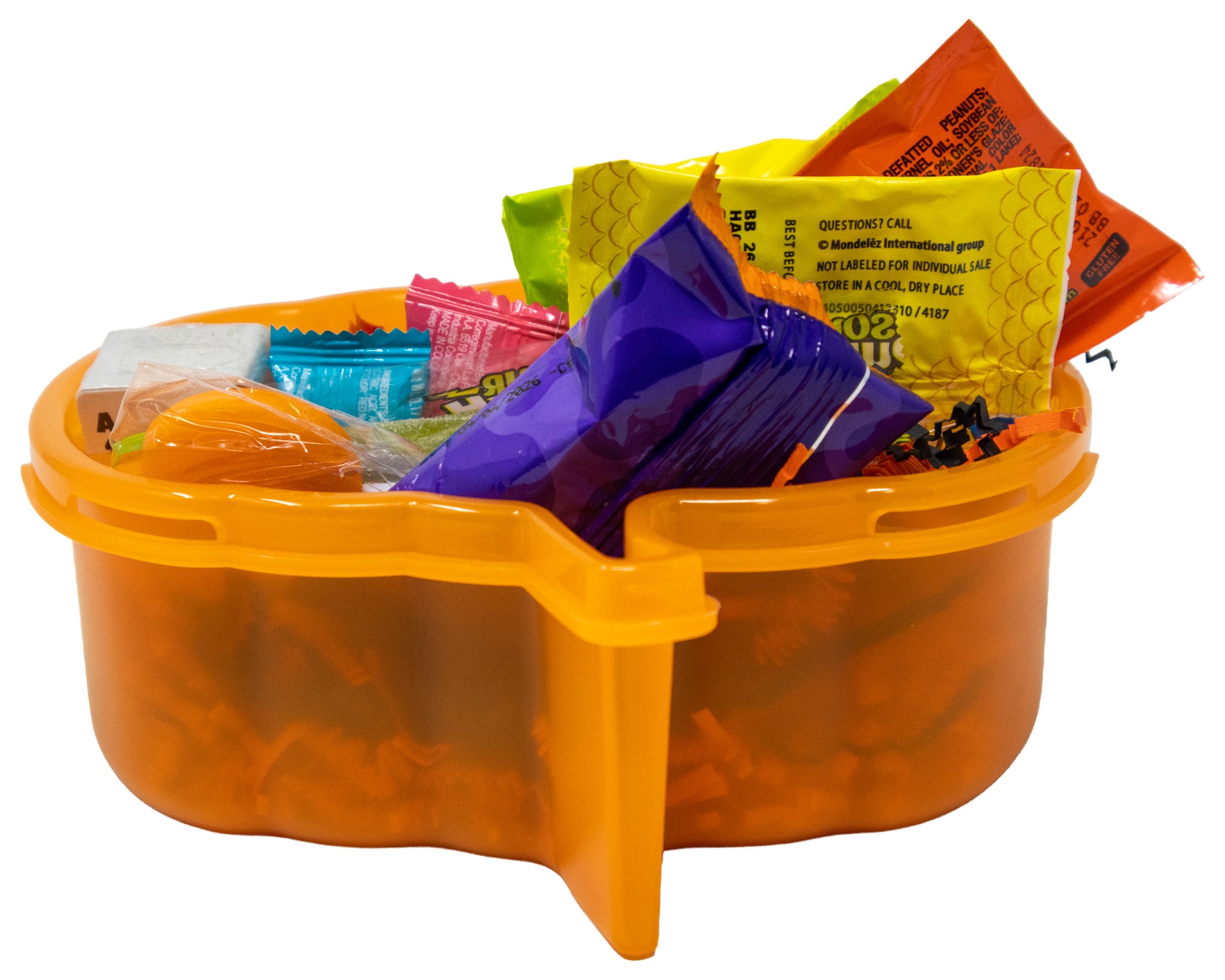 Jack-O-Lantern Halloween Snackle Box with Candy & Game