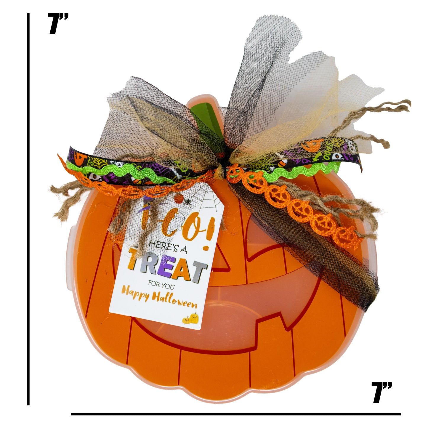 Jack-O-Lantern Halloween Snackle Box with Candy & Game