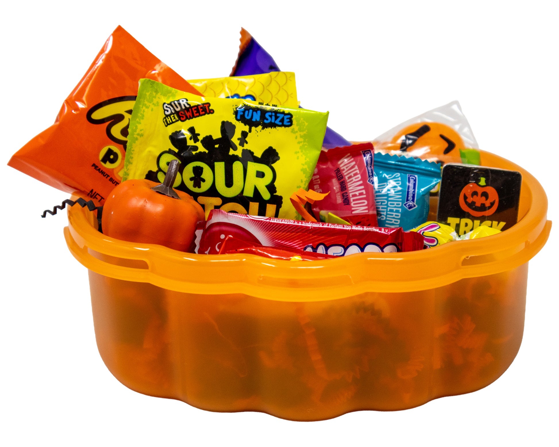 Jack-O-Lantern Halloween Snackle Box with Candy & Game