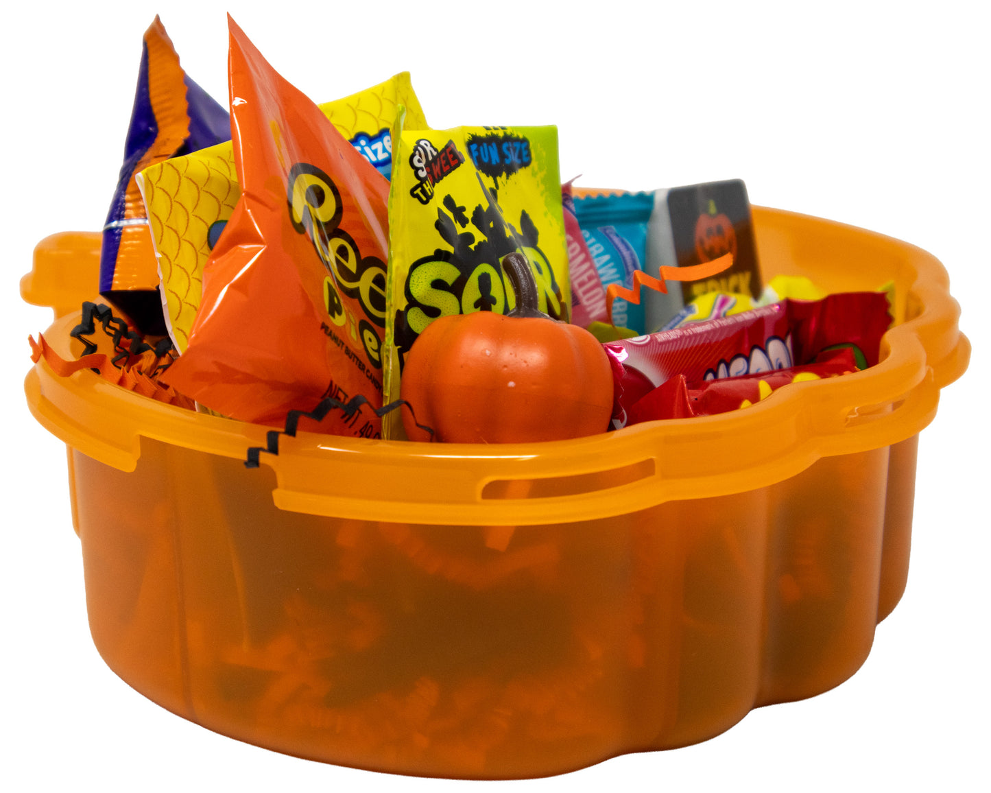 Jack-O-Lantern Halloween Snackle Box with Candy & Game