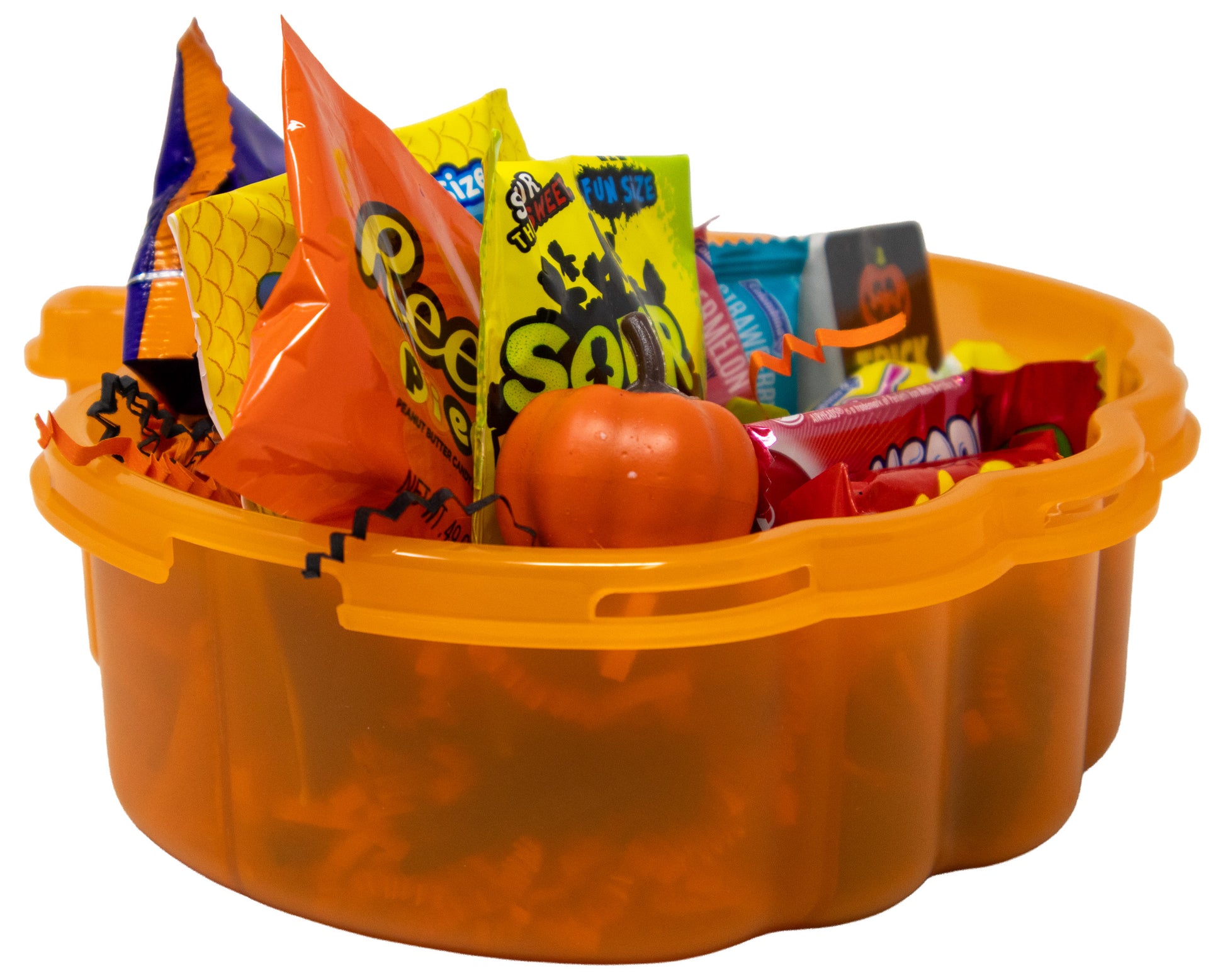 Jack-O-Lantern Halloween Snackle Box with Candy & Game