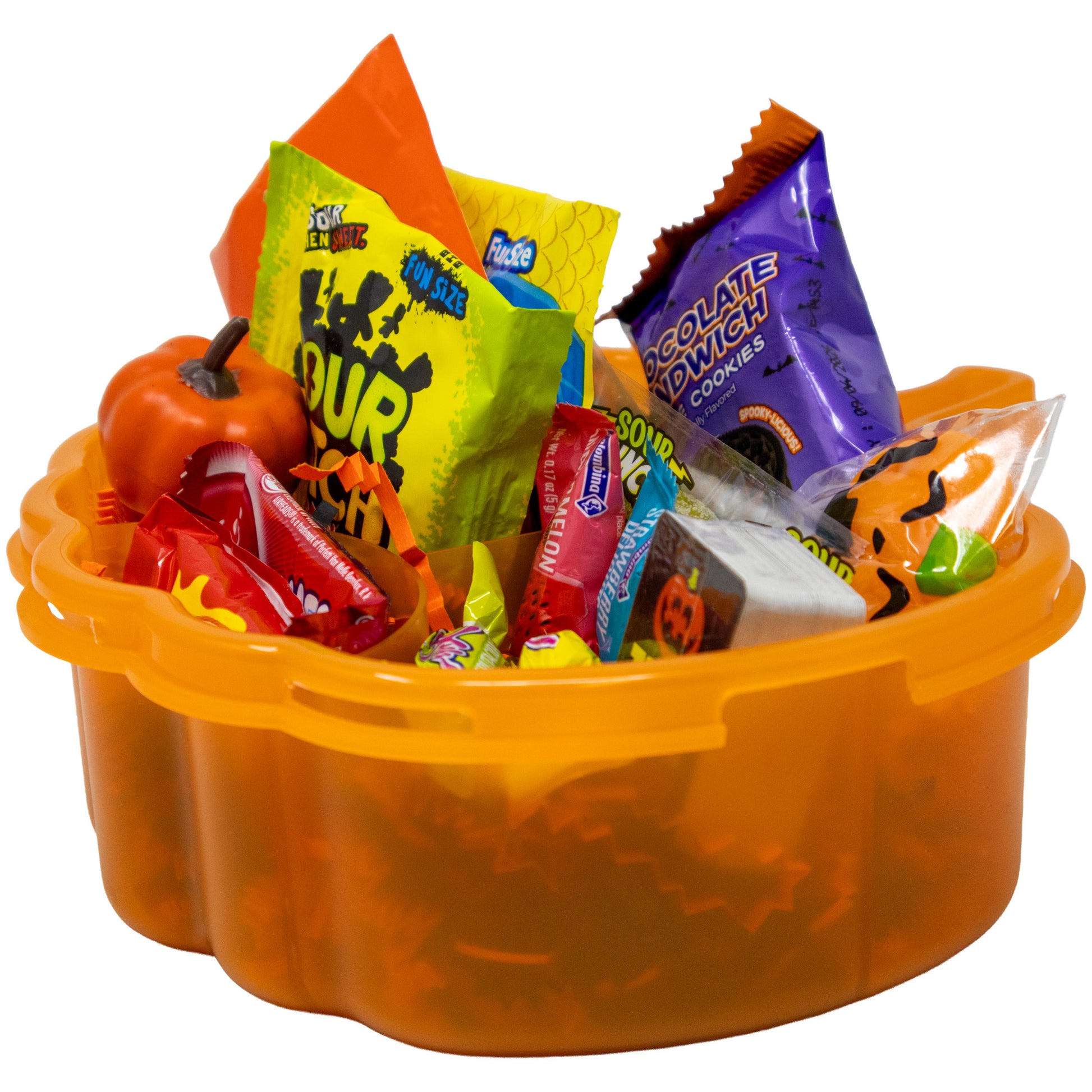Jack-O-Lantern Halloween Snackle Box with Candy & Game