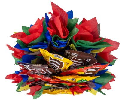 M&M's Chocolate Candy Bouquet Gift with Fun Size Snack Pack