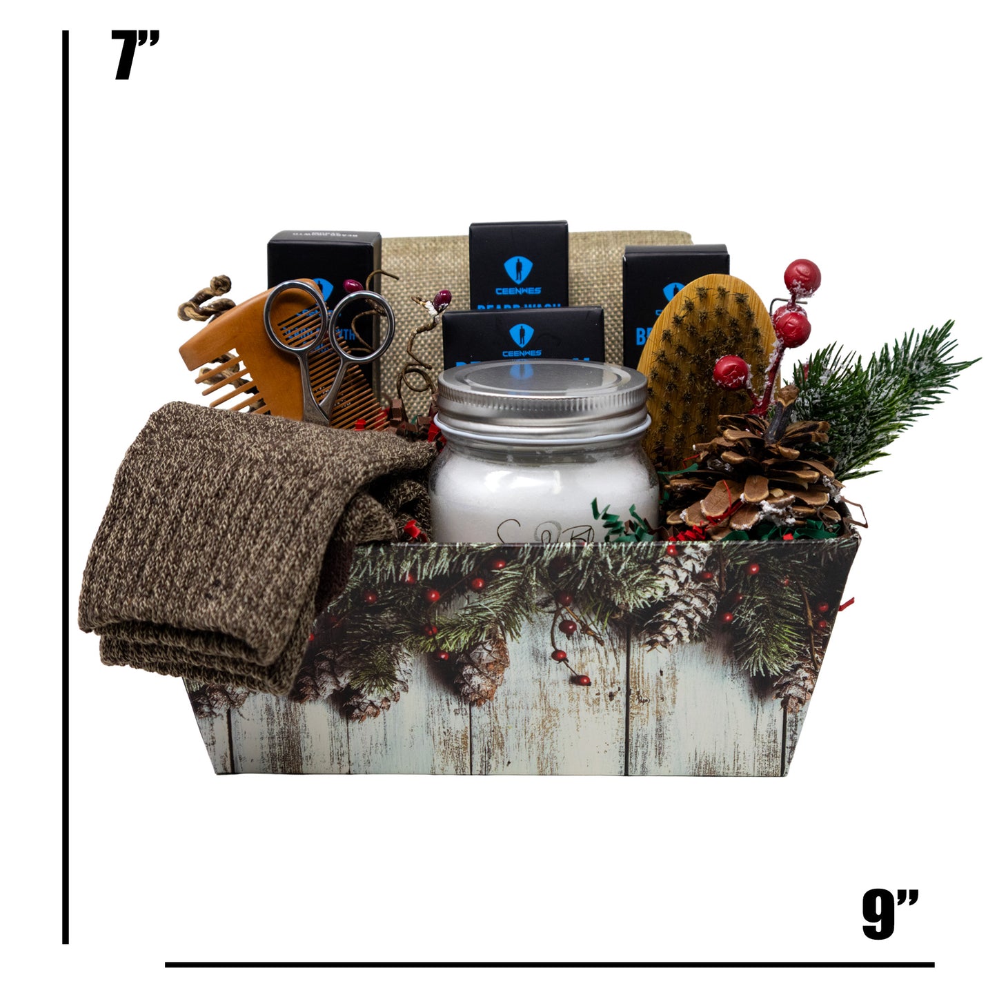 Manly Man Beard and Body Grooming Gift Basket