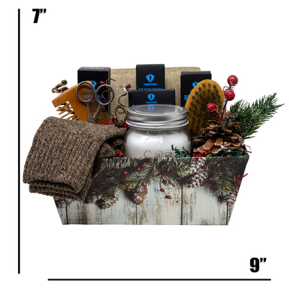 Manly Man Beard and Body Grooming Gift Basket