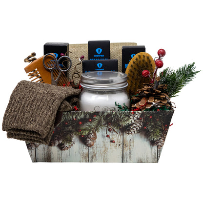Manly Man Beard and Body Grooming Gift Basket