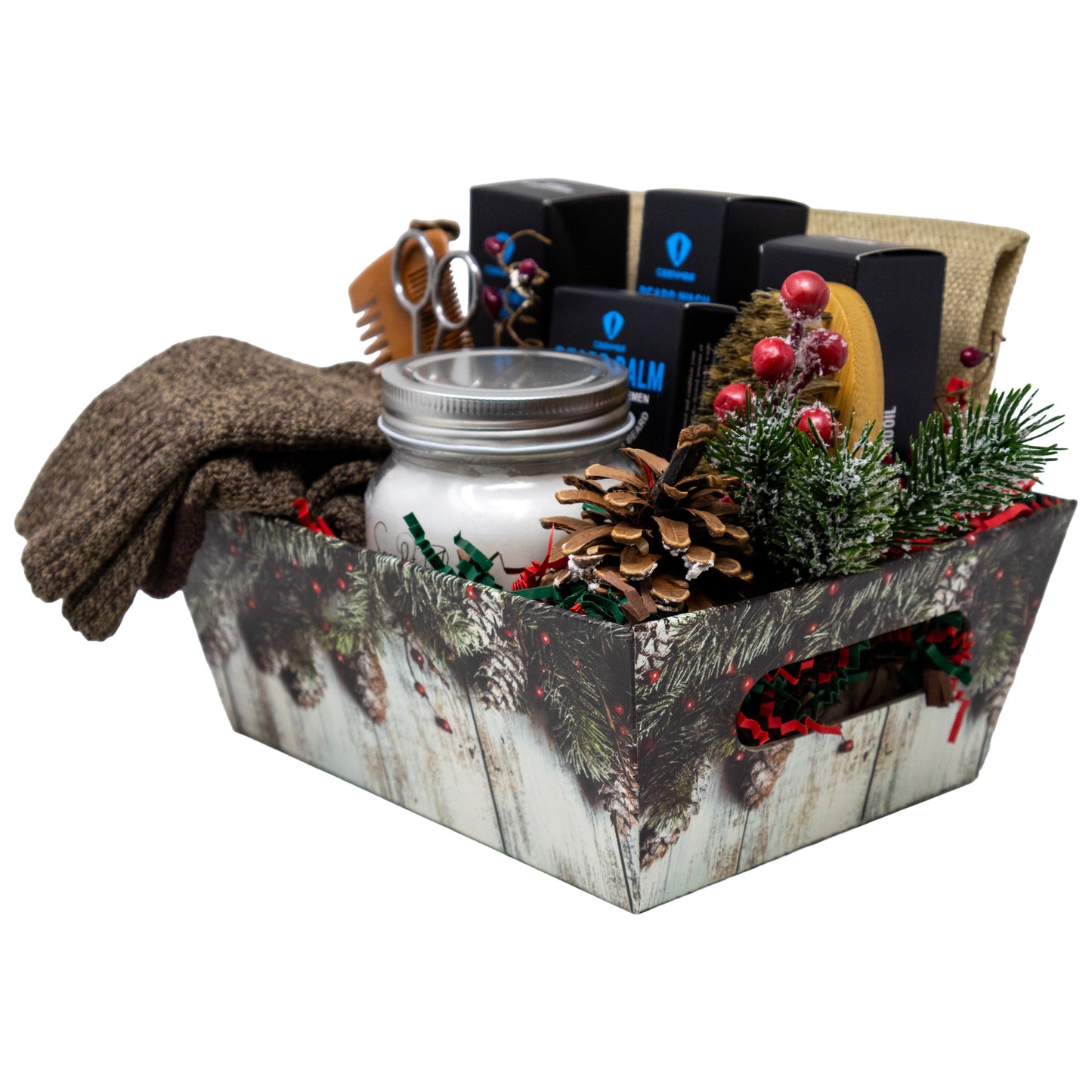 Manly Man Beard and Body Grooming Gift Basket
