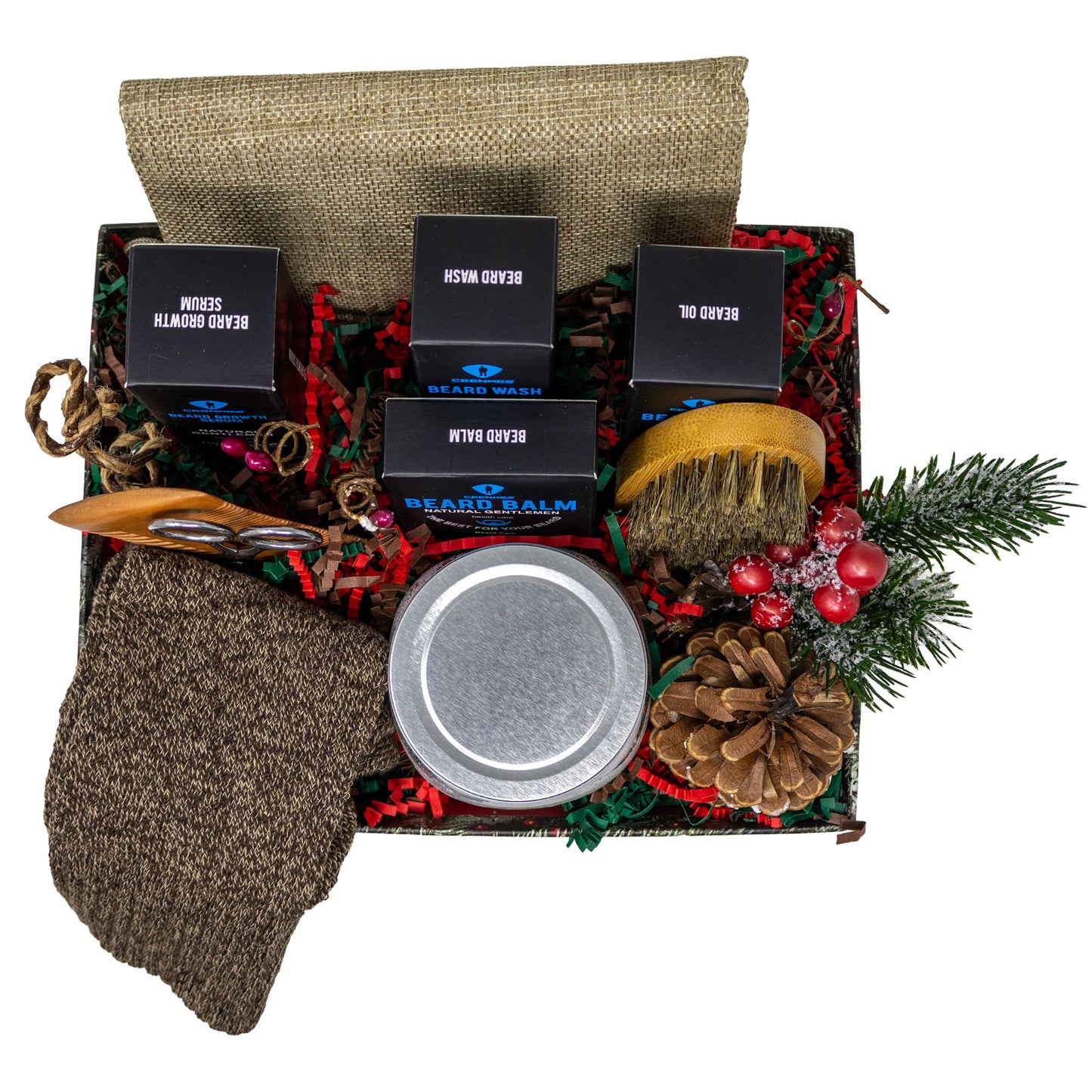 Manly Man Beard and Body Grooming Gift Basket