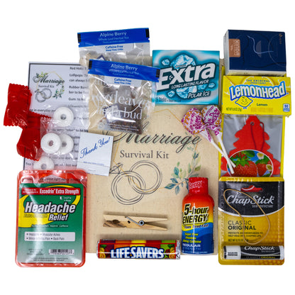 Marriage Survival Kits | Funny Wedding Gift for the Mr. and Mrs.
