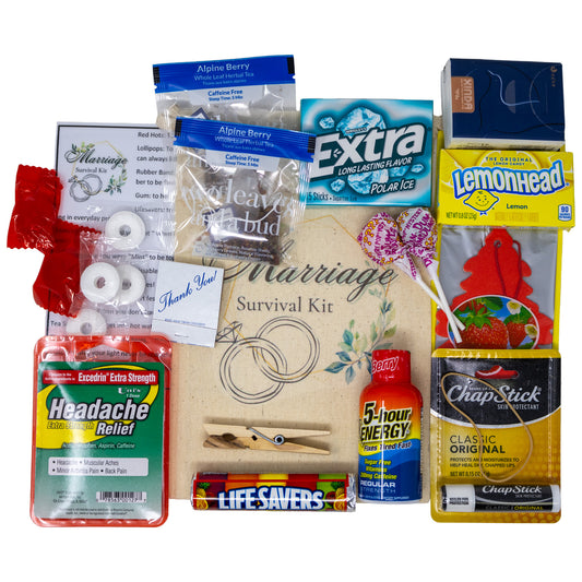 Marriage Survival Kits | Funny Wedding Gift for the Mr. and Mrs.