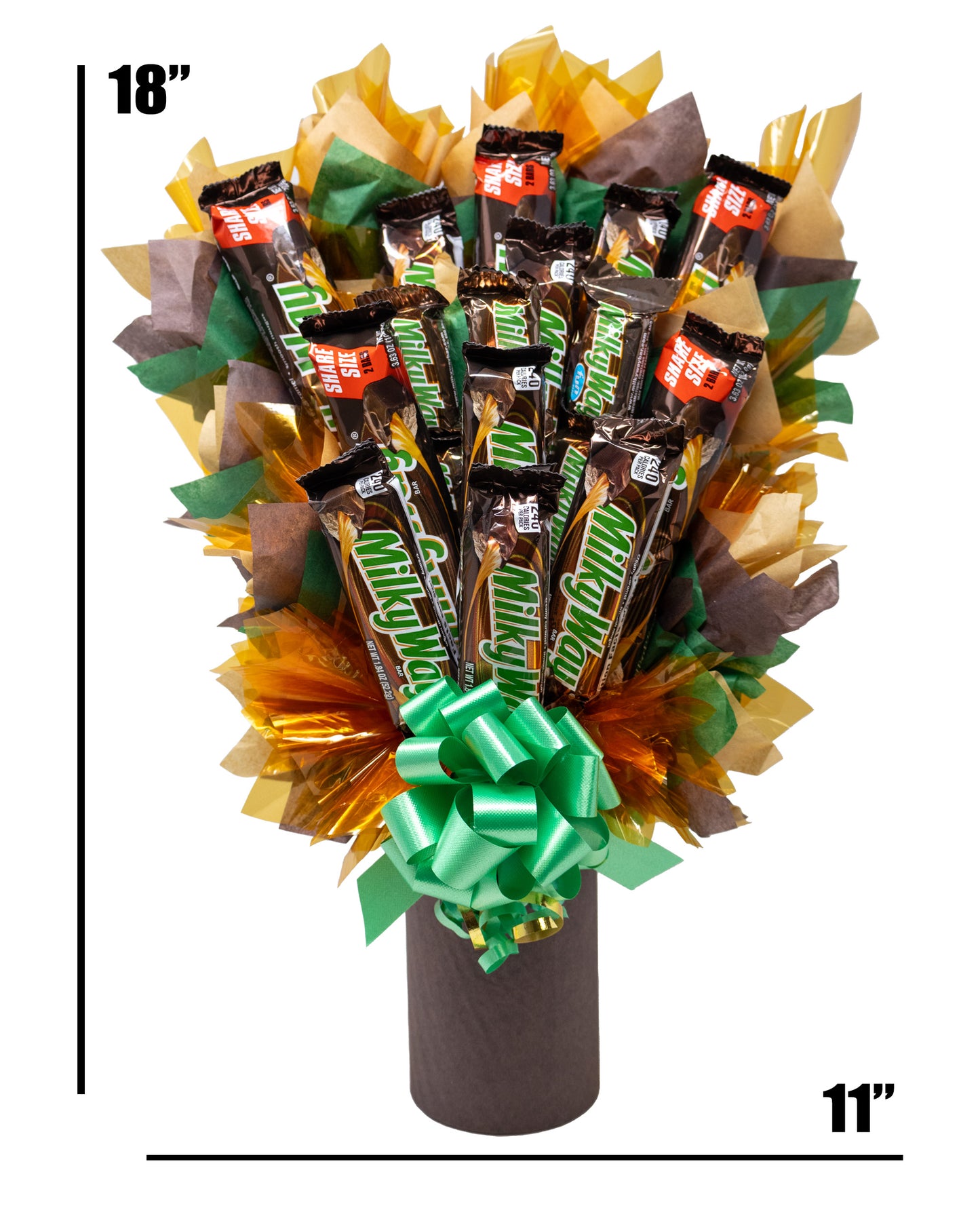 Milky Way Candy Bouquet with Standard Size Bars