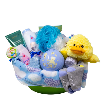 It's a Boy! Mommy & Me Bath Time Gift Basket