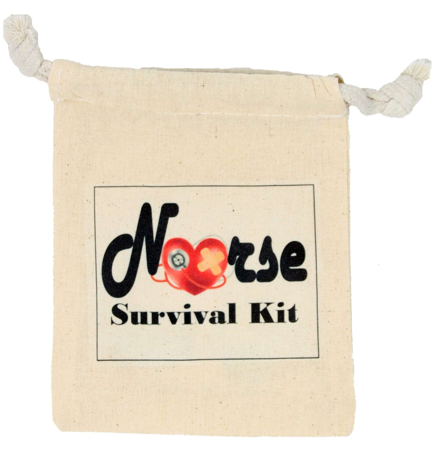 Nurse Survival Kit Empty Muslin Bag 1