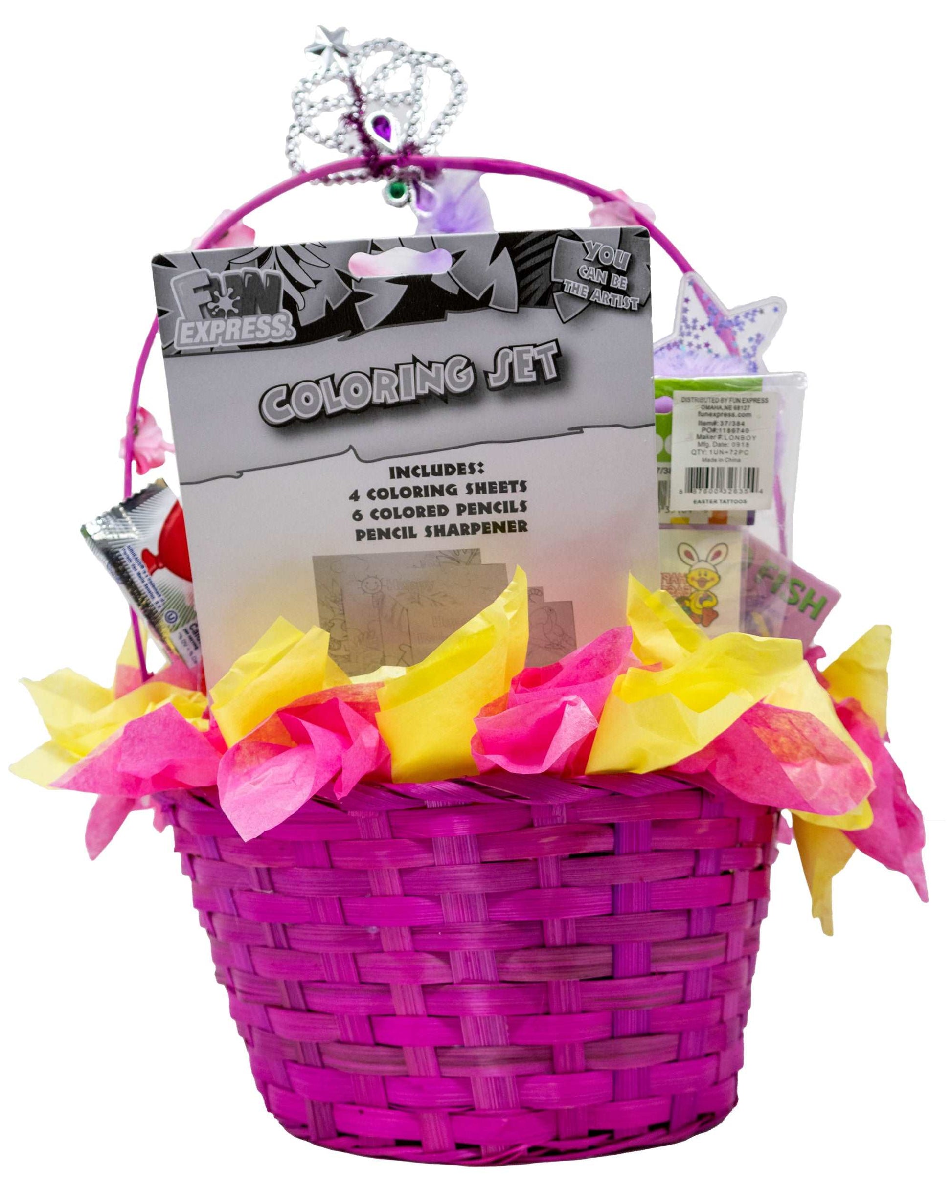 Pink Princess Easter Basket