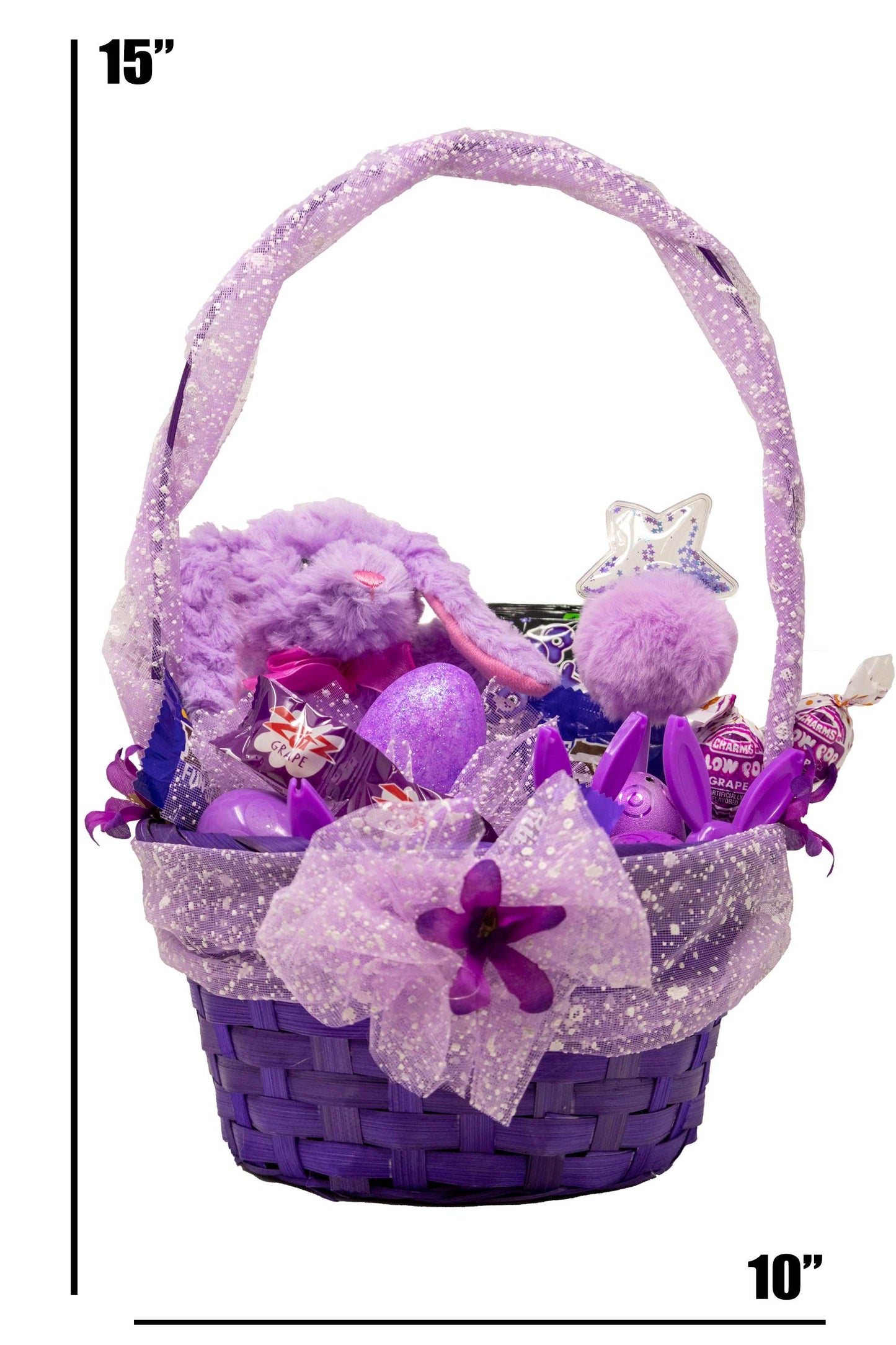 Purple Easter Basket for Kids and Adults | Prefilled Easter Baskets