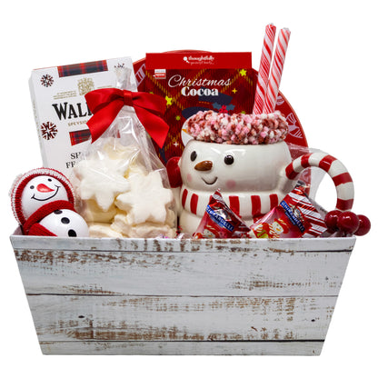 Snowman Season Holiday Indulgence Gift Basket