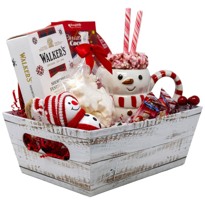 Snowman Season Holiday Indulgence Gift Basket