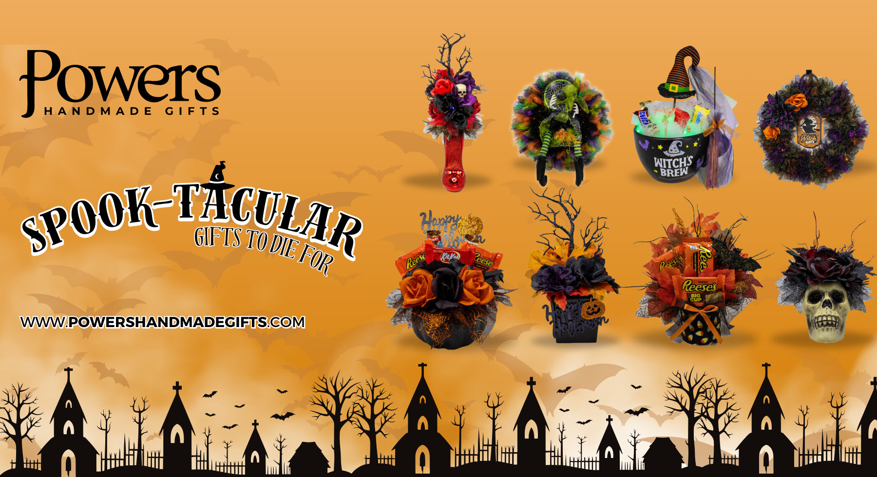 Halloween-themed decorative items