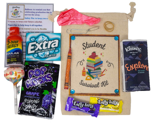 Student Survival Kit | Humorous Gag Gift | Back to School | Finals Week | Care Package