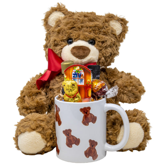 Teddy Bear and Coffee Holiday Gift Set