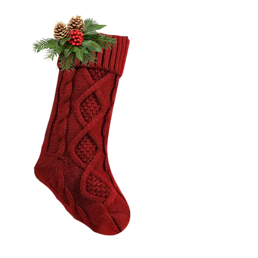 Knit Christmas Stocking for Men