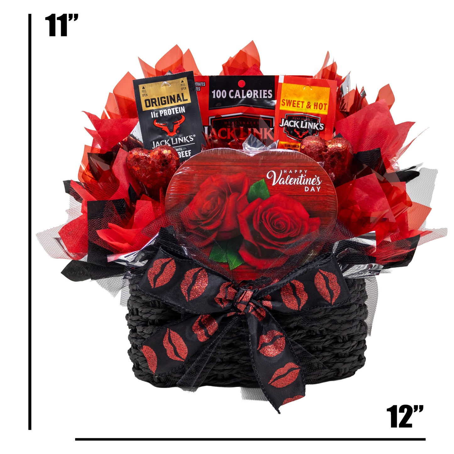 Valentine's Jerky and Chocolate Bouquet for Him