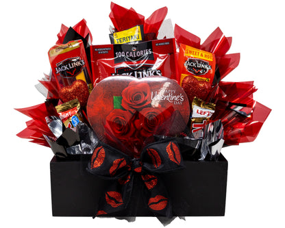 Valentine's Jerky and Chocolate Bouquet for Him