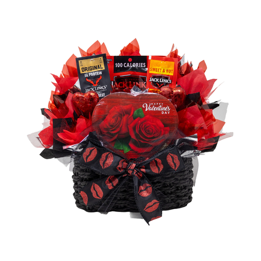 Valentine's Jerky and Chocolate Bouquet for Him