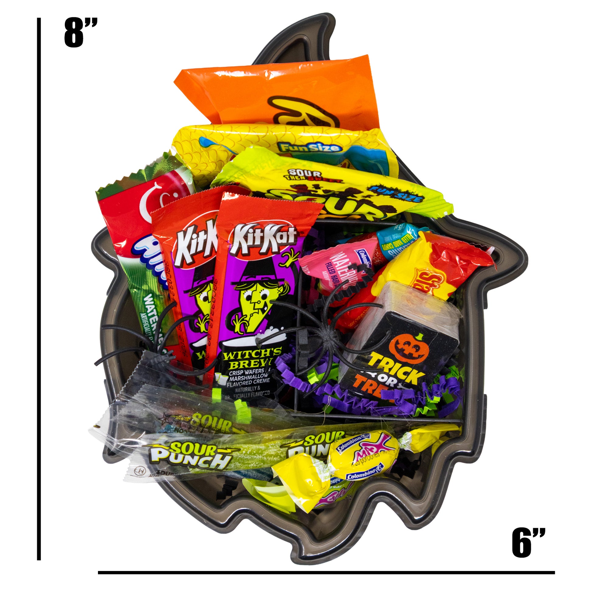 Witch Halloween Snackle Box with Candy & Game