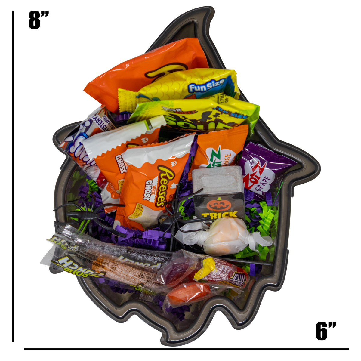Witch Halloween Snackle Box with Candy & Game