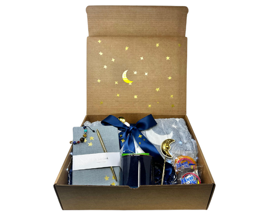 Cozy(Glow In The Dark) Blanket Gift Set Box Moon and Stars Theme