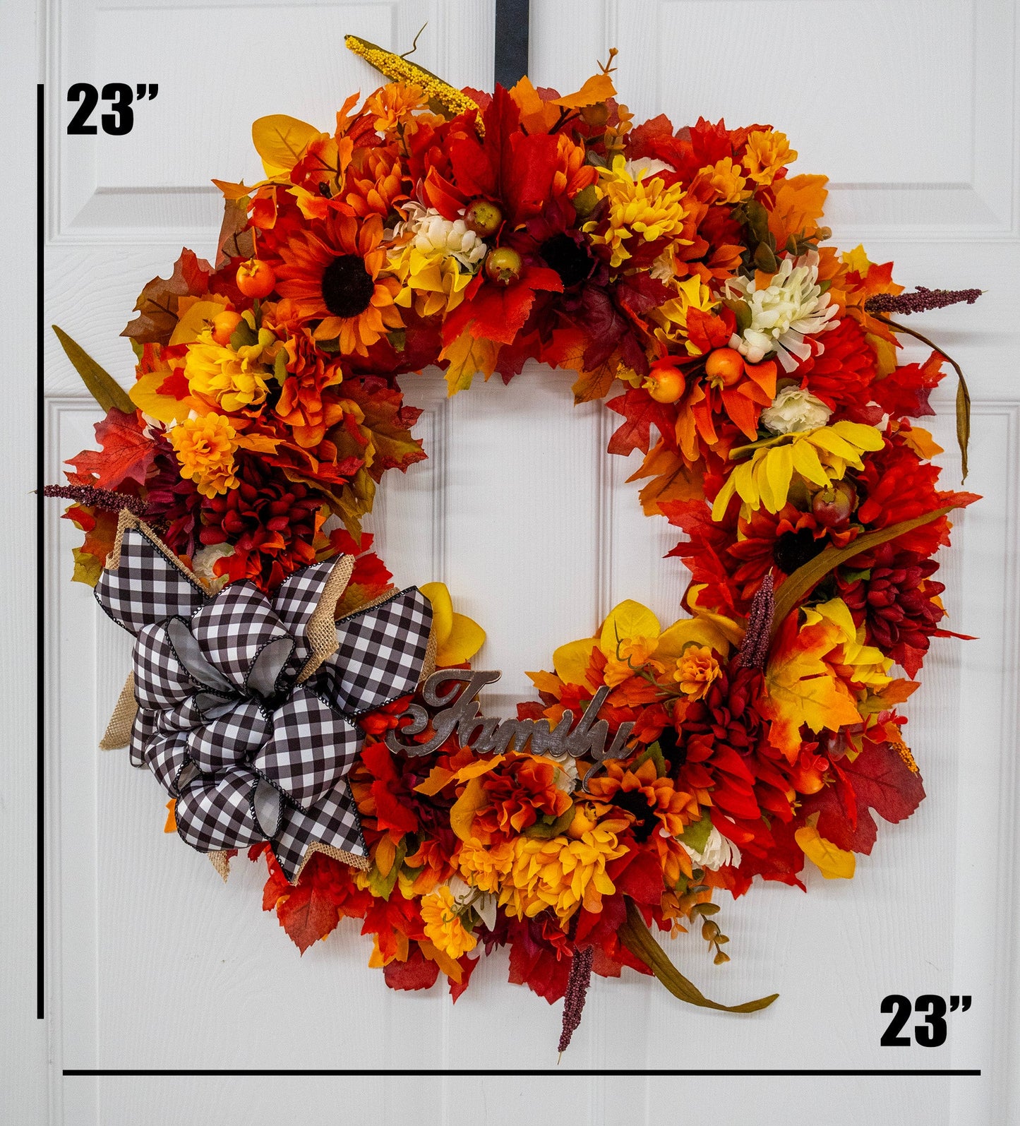 Fall Harvest Floral Wreath