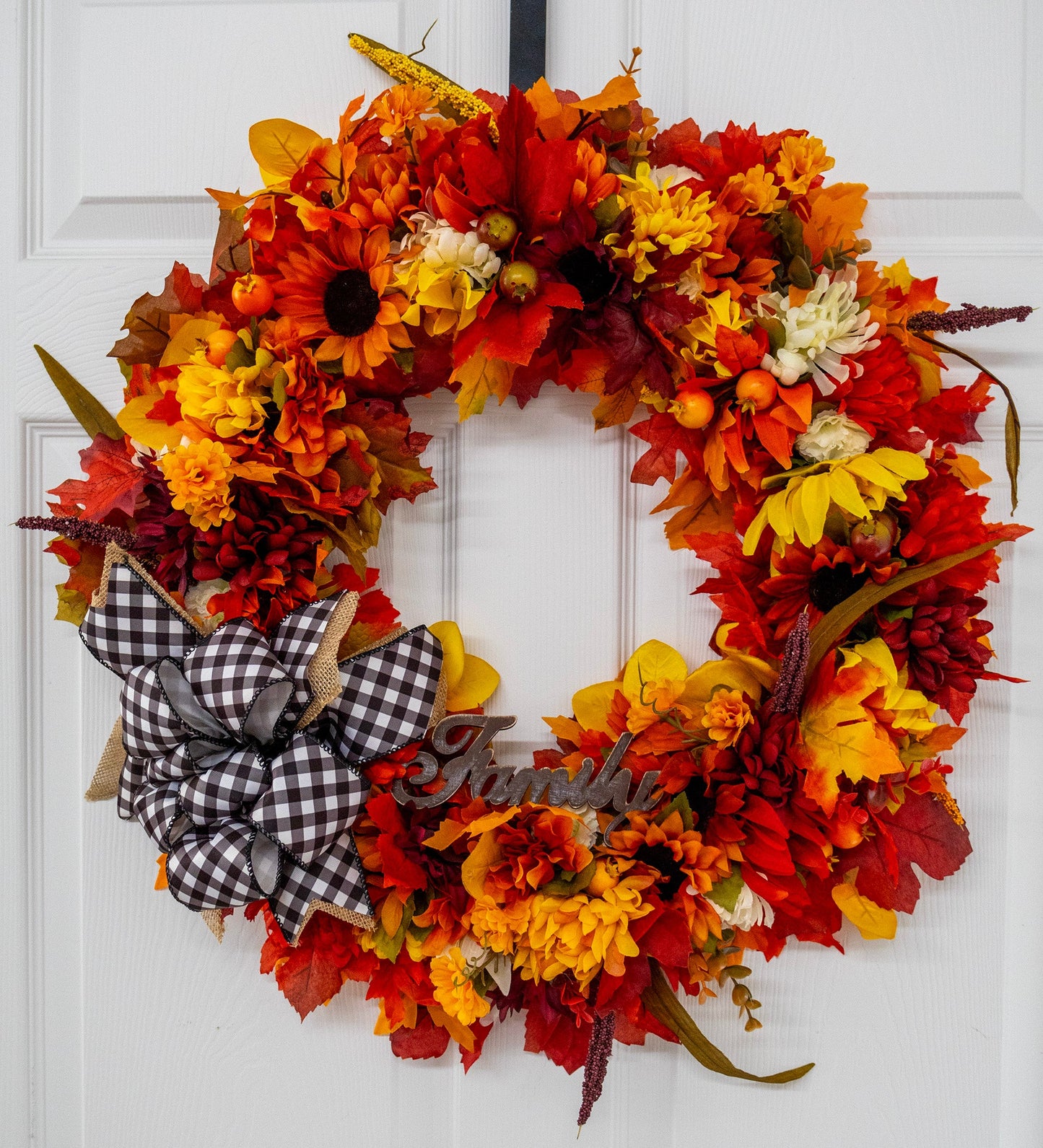 Fall Harvest Floral Wreath