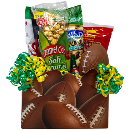 NFL Football Kickoff Snack Box Custom Team Colors for: Seahawks, Chiefs, Packers, Dolphins, Patriots, Raiders,Eagles, Cowboys, Vikings