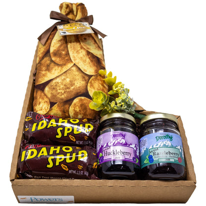 Idaho Made Potato Bread, Jams, Idaho Spuds in Idaho Box