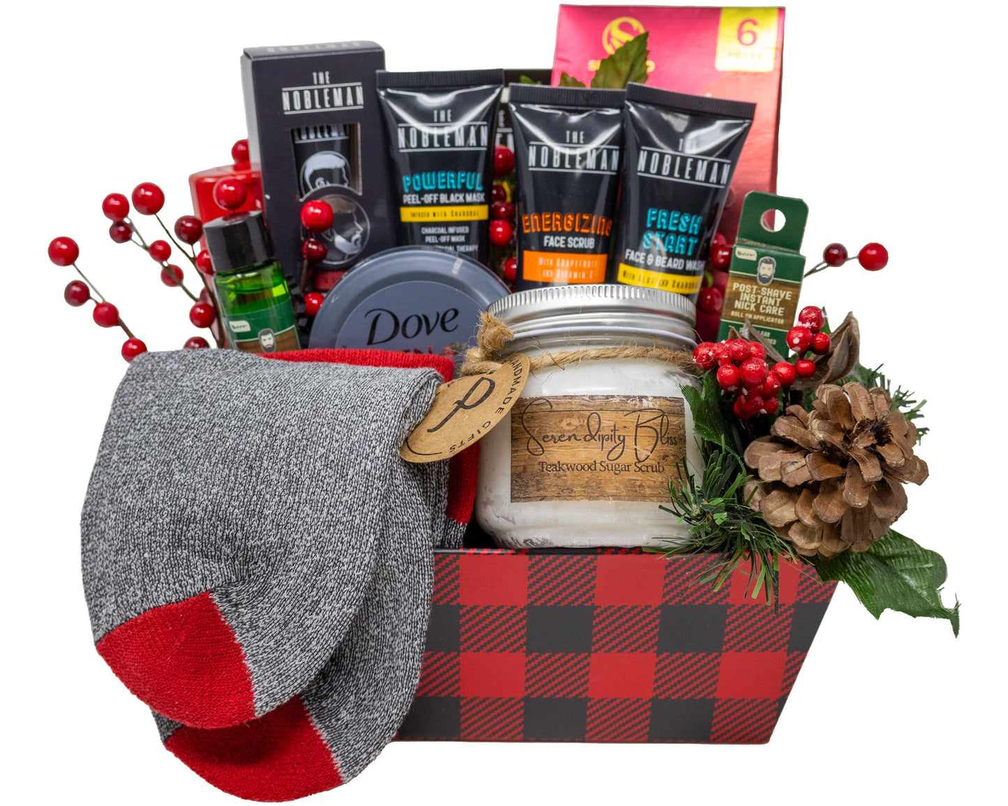 Manly Man Beard and Body Grooming Gift Basket